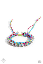 Load image into Gallery viewer, The Next Big STRING Blue Pull-Tie Bracelet Paparazzi Accessories