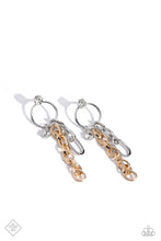 Load image into Gallery viewer, Two-Tone Trendsetter Multi Post Earrings Paparazzi Accessories