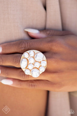 Sea Reason Gold Pearl Ring Paparazzi Accessories