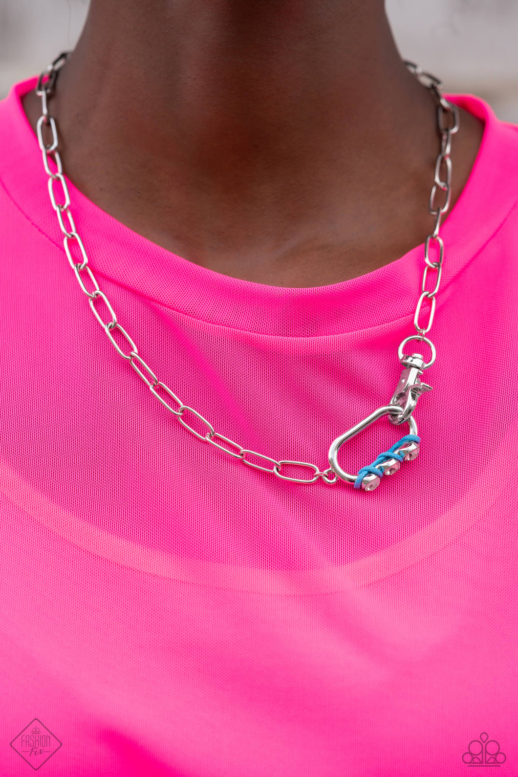 Dont Want to Miss a STRING Blue Necklace Vivacious Bombshell Bling, LLC, Jenny and James Davison