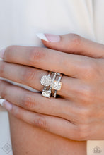 Load image into Gallery viewer, Tailored Two-Tone Multi Rhinestone Ring Paparazzi Accessories