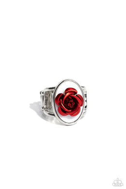 Rose to My Heart Red Ring Paparazzi Accessories