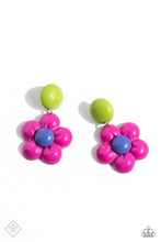 Load image into Gallery viewer, Poppin Posies Pink Earrings Paparazzi Accessories