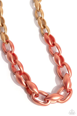 Statement Season Orange Necklace Paparazzi Accessories