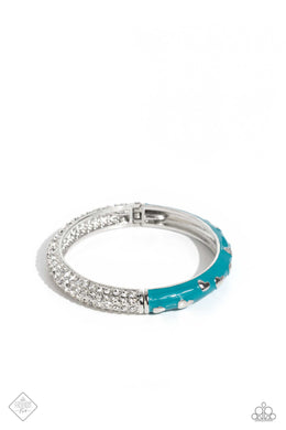 Color Caliber Blue Hinge Bracelet Paparazzi Accessories