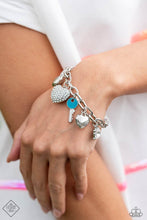 Load image into Gallery viewer, Charming Color White Heart Charm Bracelet Paparazzi Accessories