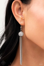 Load image into Gallery viewer, Polished Paramount White Rhinestone Earrings Paparazzi Accessories