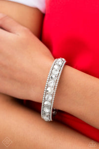 Bangles,rhinestones,white,Polishing Promise White Rhinestone Bangle Bracelet