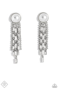 fashion fix,pearls,post,rhinestones,white,Genuinely Gatsby White Pearl Rhinestone Post Earrings