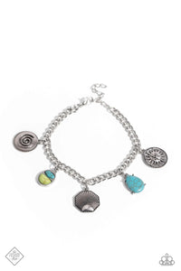 blue,crackle stone,lobster claw clasp,Nimble Nomad Blue Bracelet