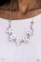 Load image into Gallery viewer, Ethereally Enamored Multi Floral Iridescent Necklace Paparazzi Accessories