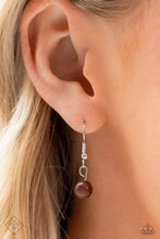 Load image into Gallery viewer, Desertscape Delight Brown Cat&#39;s Eye Heart Necklace Paparazzi Accessories