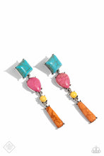 Load image into Gallery viewer, Saharan Sabbatical Blue Post Earrings Paparazzi Accessories