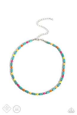 Arid Ambience Blue Necklace Paparazzi Accessories