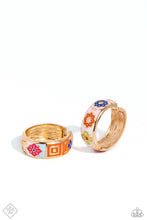 Load image into Gallery viewer, Multicolored Makeover Gold Hoop Earrings Paparazzi Accessories