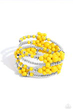 Load image into Gallery viewer, Compelling Clouds - Yellow Paparazzi Accessories