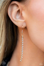 Load image into Gallery viewer, I SQUARE For You Gold Rhinestone Necklace Paparazzi Accessories