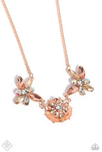 Load image into Gallery viewer, Soft-Hearted Series Rose Gold Rhinestone Necklace Paparazzi Accessories