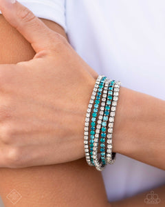 blue,fashion fix,multi,post,rhinestones,short necklace,Fiercely 5th Avenue - Complete Trend Blend 0724