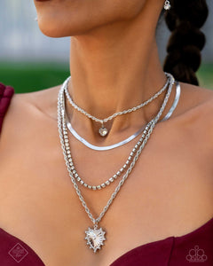 fashion fix,hearts,rhinestones,short necklaces,white,Fiercely 5th Avenue - Complete Trend Blend
