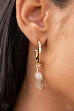 Load image into Gallery viewer, Excavated Elegance Gold Hoop Earrings