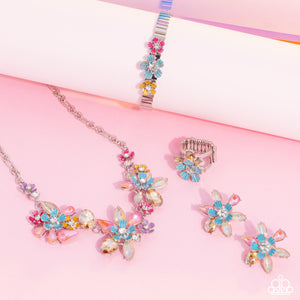 fashion fix,floral,multi,post,short necklace,Wide Back,Glimpses of Malibu - Complete Trend Blend 0624