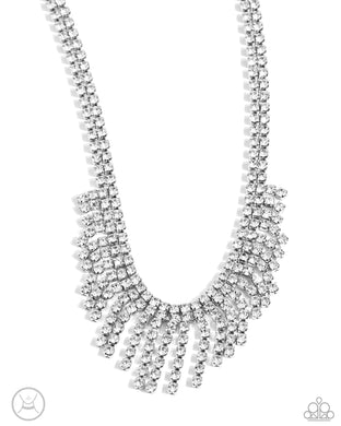 Daring Decadence - White Paparazzi Accessories