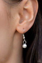 Load image into Gallery viewer, Pleated Power White Pearl Necklace Paparazzi Accessories