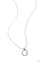 Load image into Gallery viewer, Letter of the Law - White - G Paparazzi Accessories