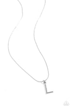 Load image into Gallery viewer, Letter of the Law - White - L Paparazzi Accessories
