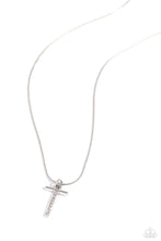 Load image into Gallery viewer, Letter of the Law - White - T Paparazzi Accessories