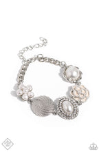 Load image into Gallery viewer, Cultivated Charm White Floral Pearl Bracelet