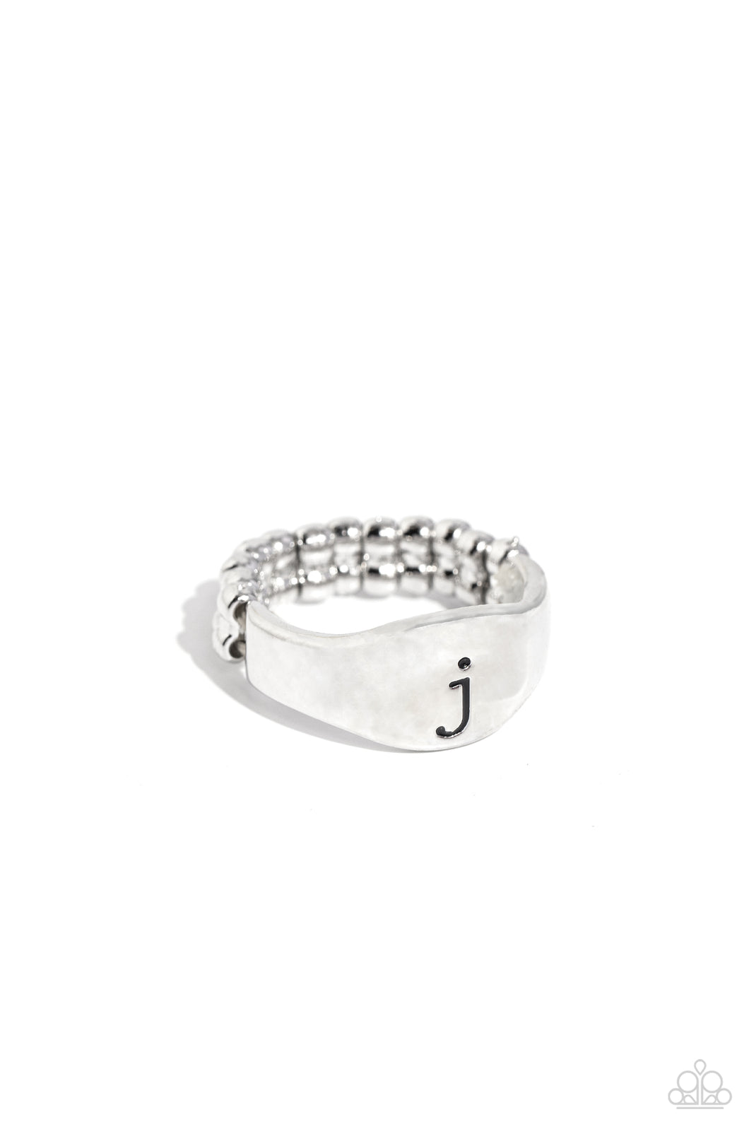 Monogram Memento - Silver - J Paparazzi Accessories