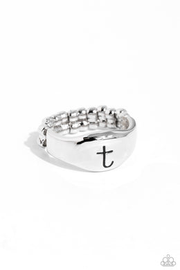 Monogram Memento - Silver - T Paparazzi Accessories