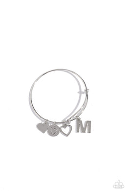 Making It INITIAL - Silver - M Paparazzi Accessories