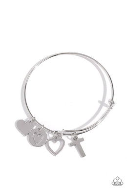 Making It INITIAL - Silver - T Paparazzi Accessories