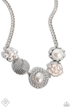 Load image into Gallery viewer, Sophisticated Style White Floral Pearl Necklace