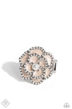 Load image into Gallery viewer, Debonair Delight White Floral Pearl Ring