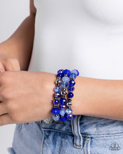 Load image into Gallery viewer, Stack of GLASS - Blue Paparazzi Accessories