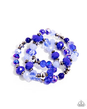 Load image into Gallery viewer, Stack of GLASS - Blue Paparazzi Accessories