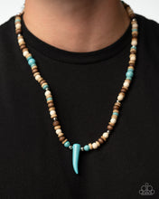 Load image into Gallery viewer, Pointed Patchwork - Blue Paparazzi Accessories