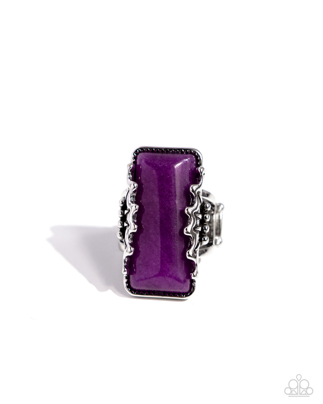 Scalloped Stone - Purple Paparazzi Accessories