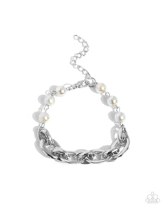lobster claw clasp,pearls,silver,Pearl Pairing - Silver Bracelet