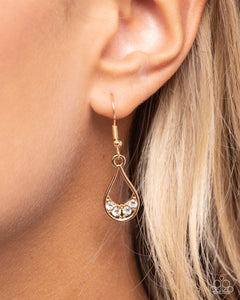 gold,rhinestones,short necklace,Infinite Idol - Gold