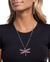 Load image into Gallery viewer, Dragonfly To The Sky Purple Necklace Paparazzi Accessories
