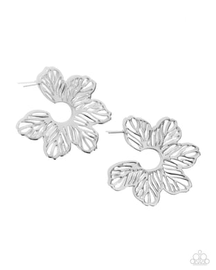Floral Fame - Silver Paparazzi Accessories