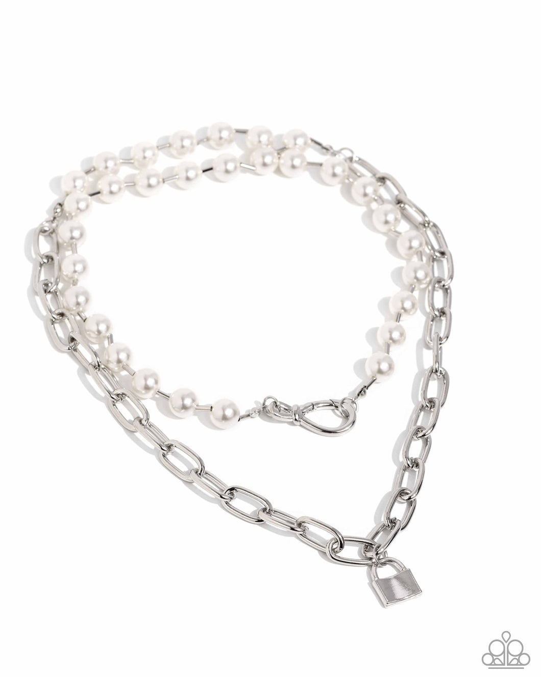 Infinite Industry White Necklace Paparazzi Accessories