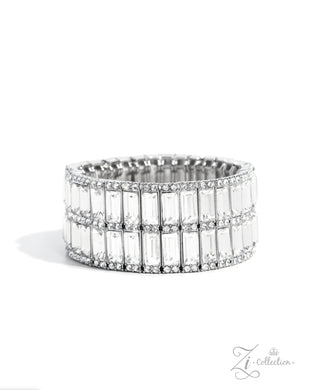 Ambitious Arrangement - White Paparazzi Accessories