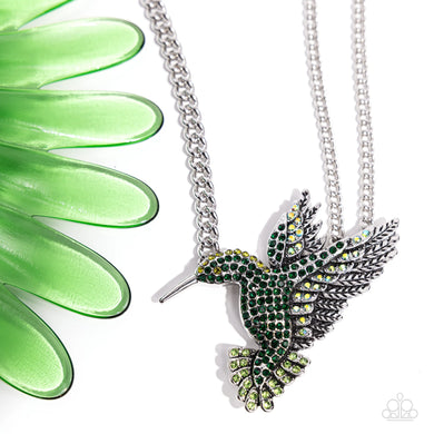 Hummingbird Headline Green Necklace Paparazzi Accessories