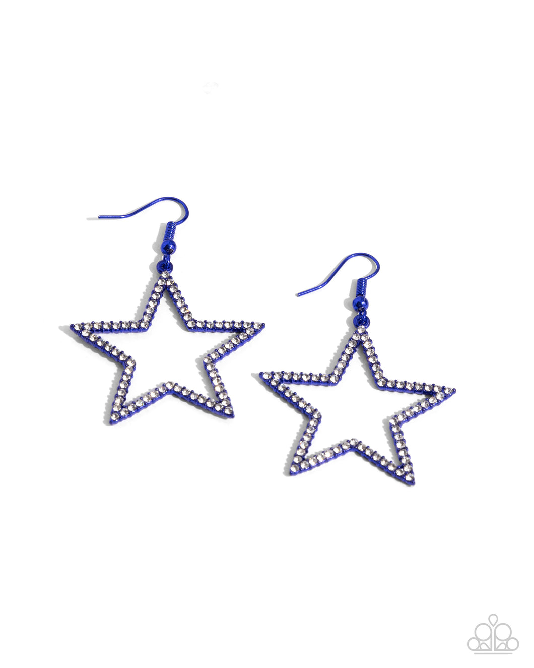 Streamlined Stars - Blue Paparazzi Accessories